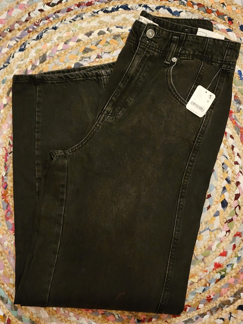 NWT Free People We The Free Aster Straight Leg Jeans - Asteroid Wash 32 - Picture 2 of 8